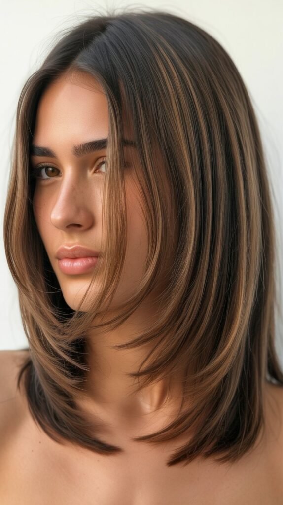 Textured Shag Layers at Front Only