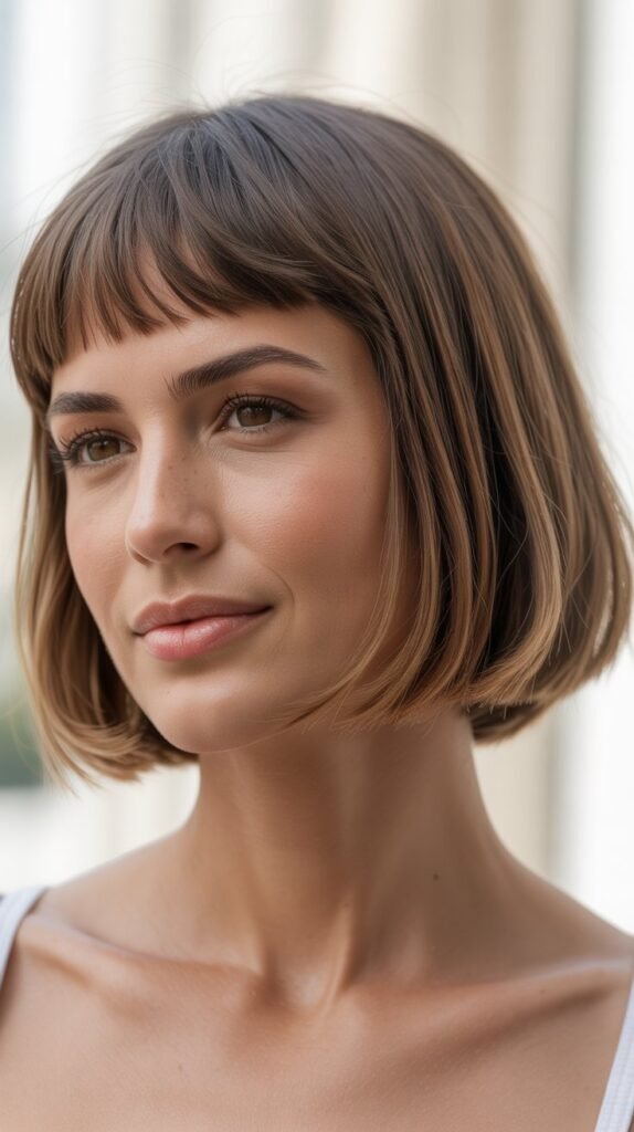 French Bob with Baby Bangs