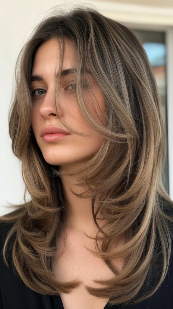 Wispy Face-Framing Layers