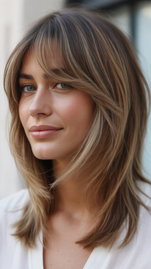 Blended Layers with Feathered Bangs