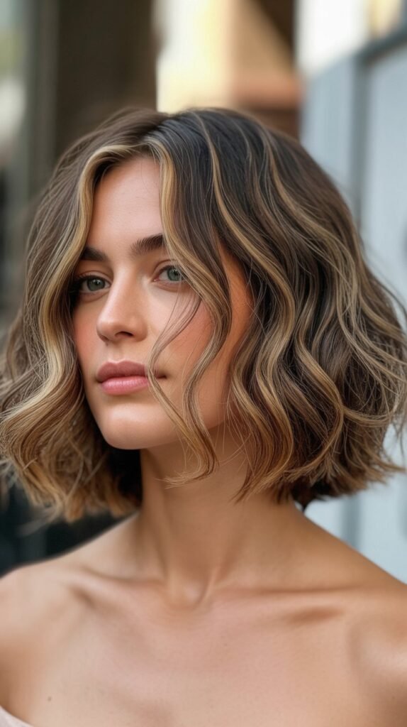 Wavy Bob with Lived-In Color
