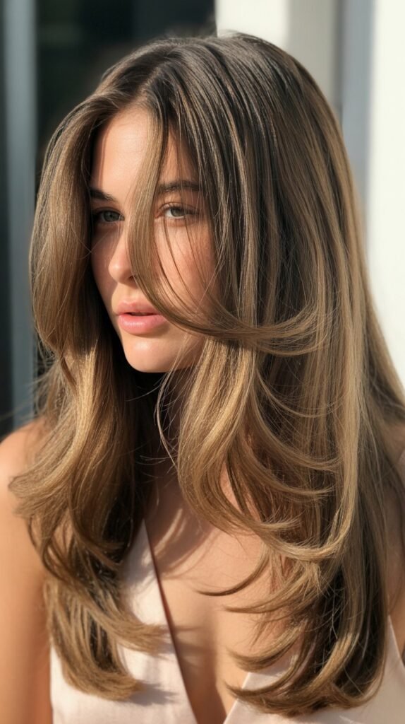 Butterfly Layers For Long Hair