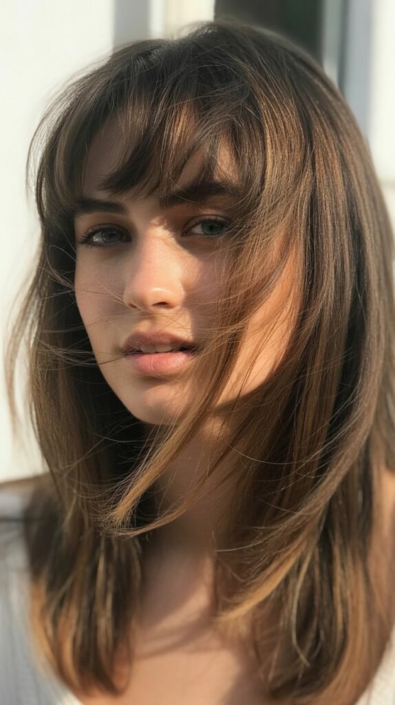 Wispy Bangs for Thick Hair