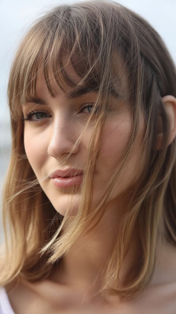 Feathered Wispy Bangs for Maximum Movement