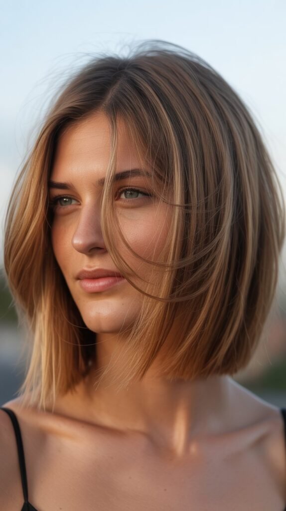 Asymmetrical Long Layered Bob