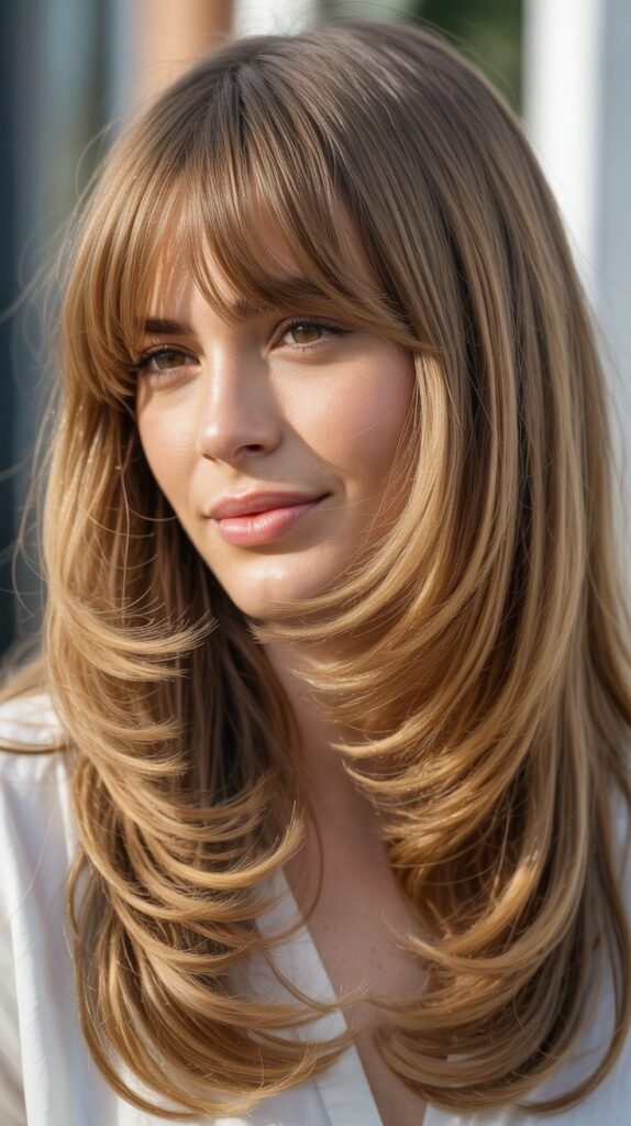 Long Layers With Curtain Fringe