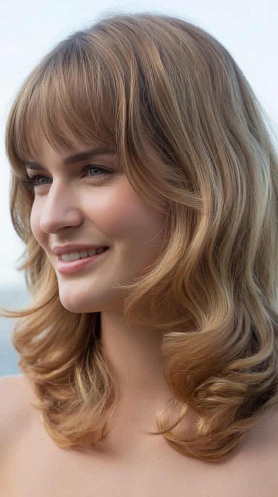 Long Bangs with Loose Waves