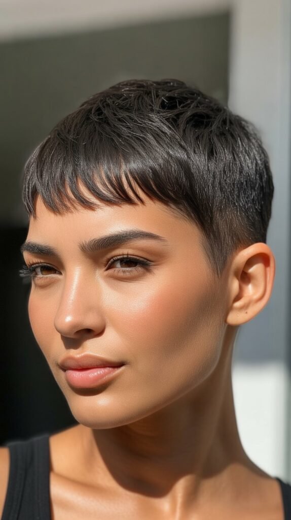 Pixie with Micro Bangs