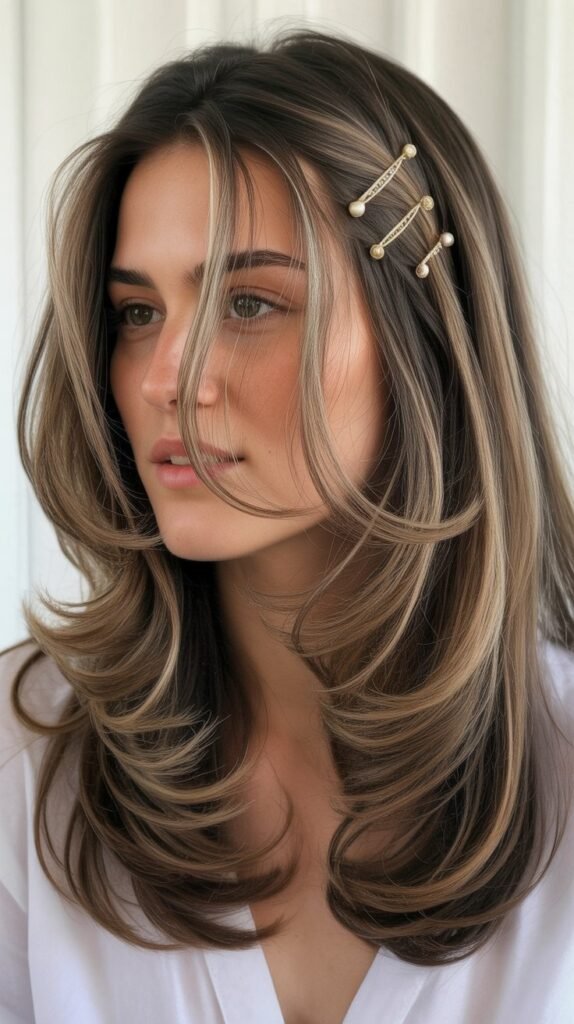 Layered Hair With Accessories Integration