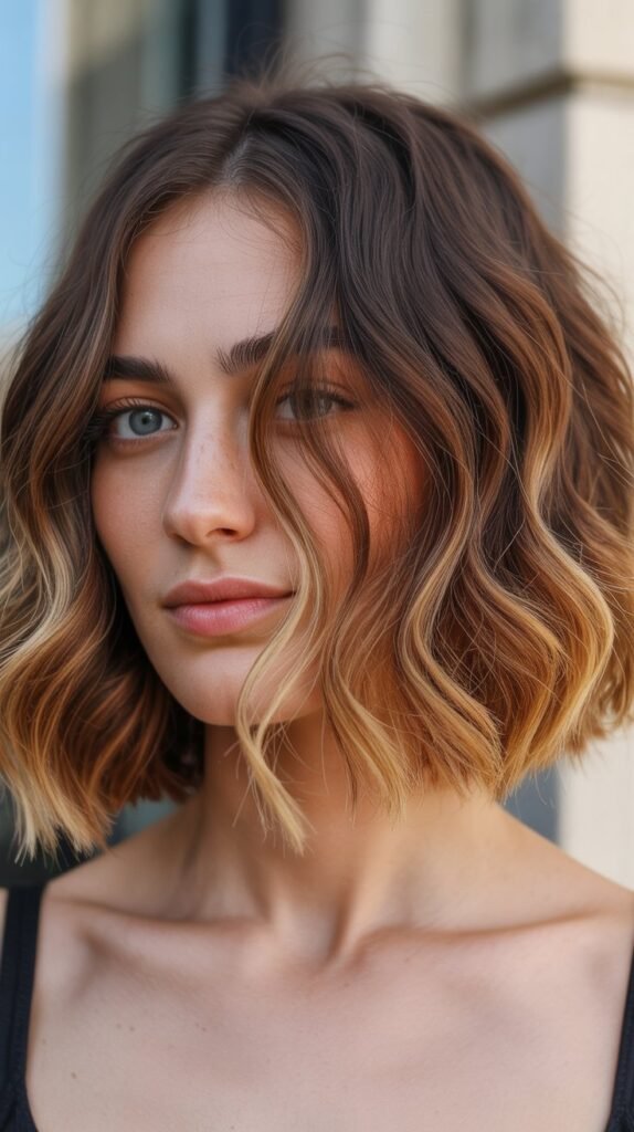 Wavy Bob with Ombre