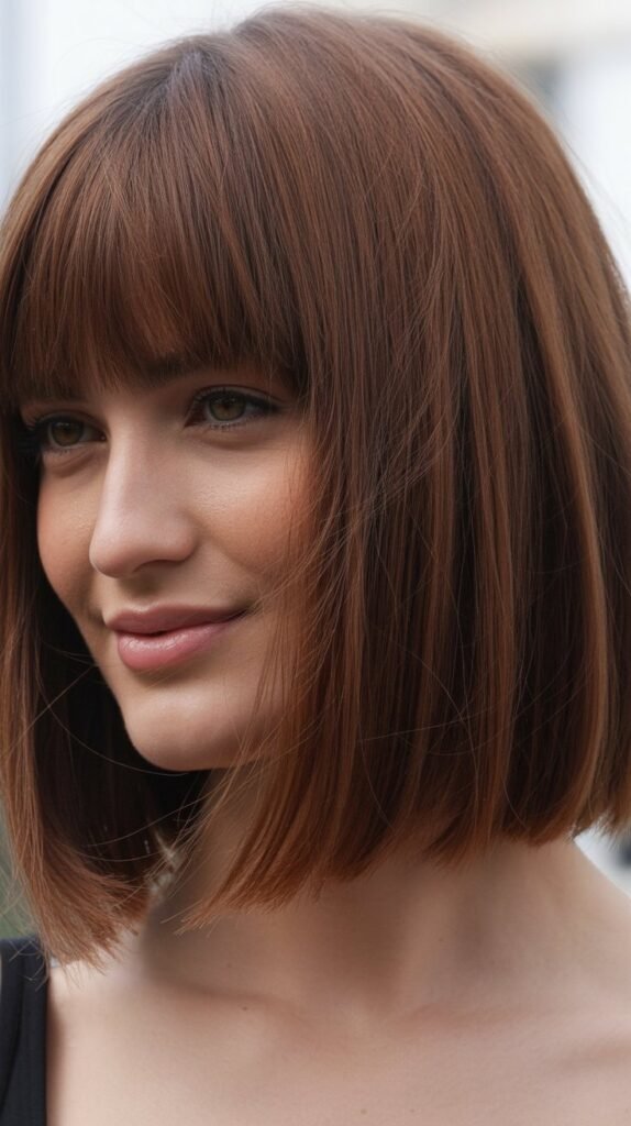 French Bob With Peek-A-Boo Bangs