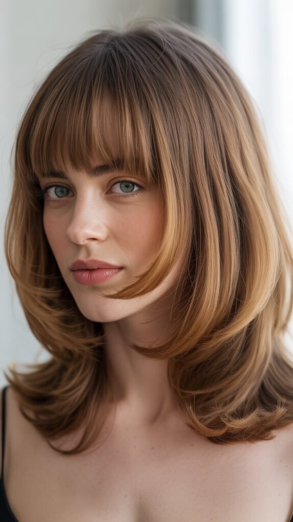 Shoulder-Skimming Cut with Full Fringe