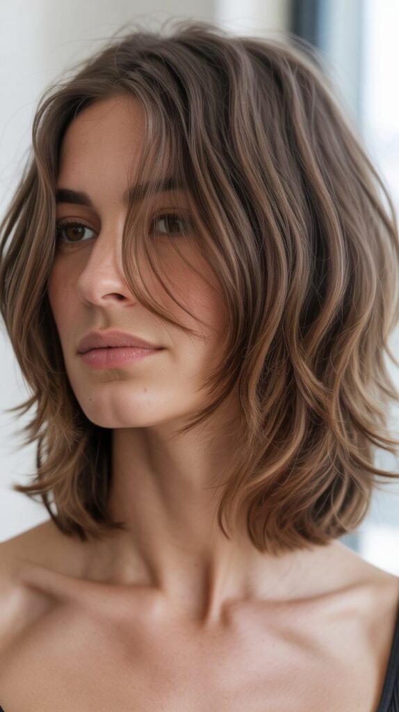 Choppy Long Layered Bob