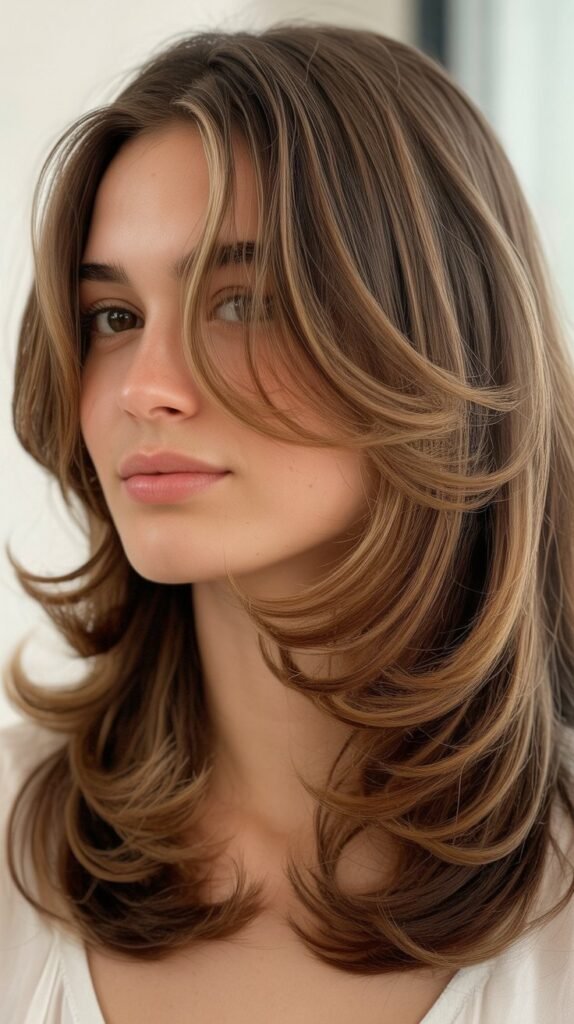 Soft Rounded Layers For Oval Faces