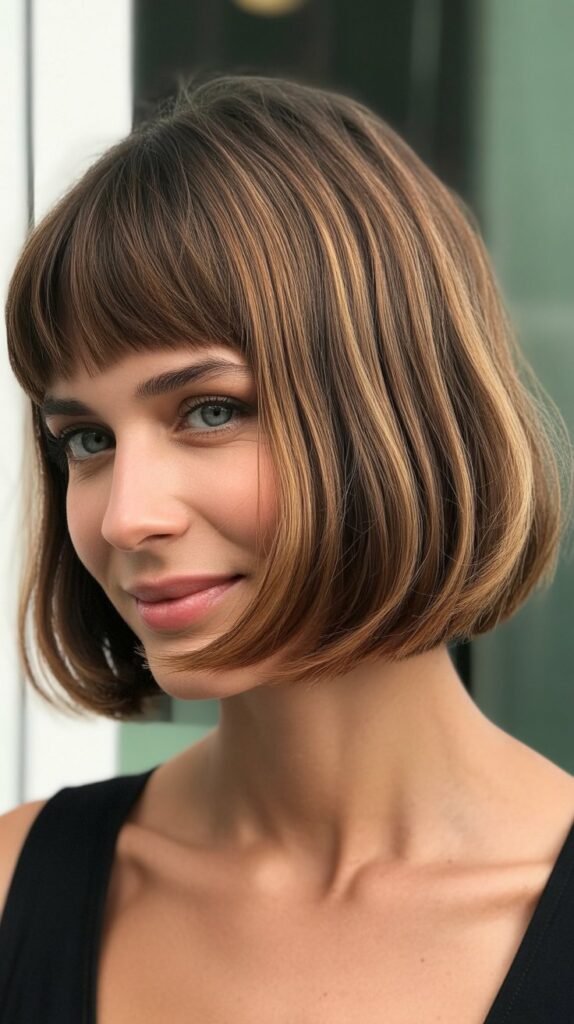 French Bob with Tapered Fringe