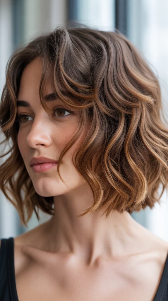 Wavy Bob with Face-Framing Layers