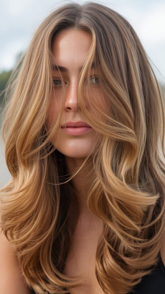 Beachy Waves With Face-Framing Highlights