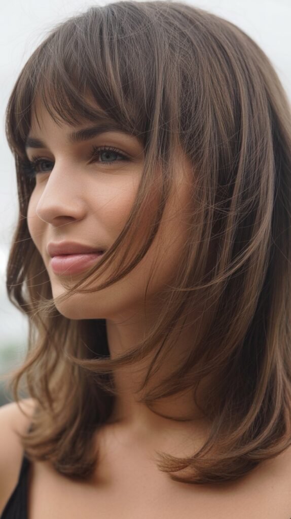 Long Bangs with Razored Ends