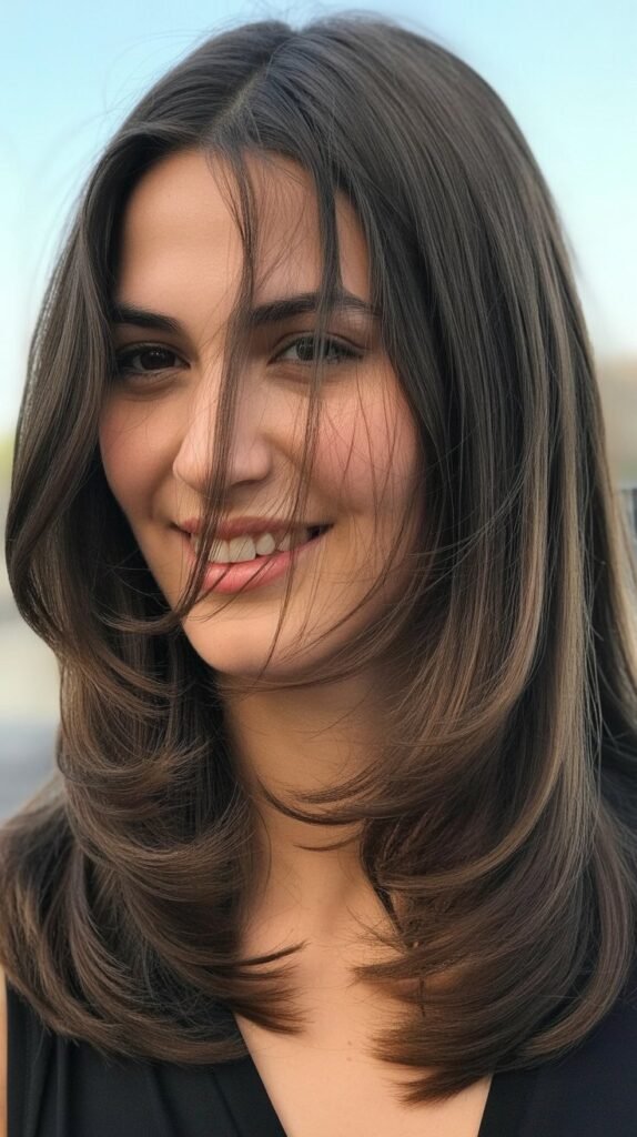 Blunt Cut With Internal Layers