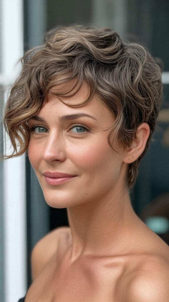 Tousled Wavy Pixie
