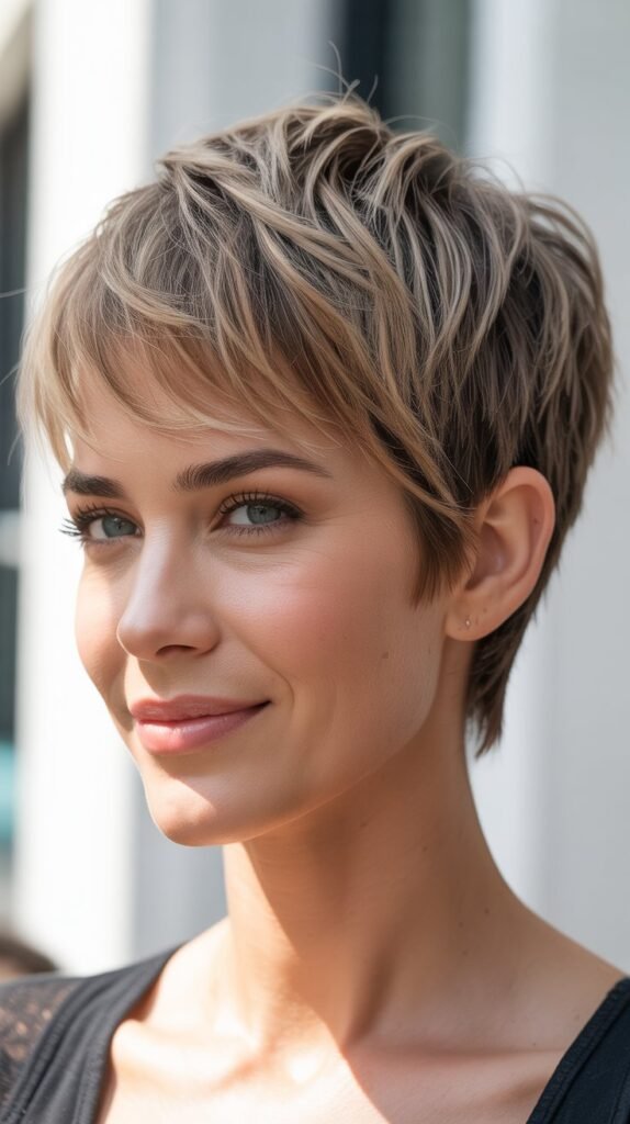 Choppy Layered Pixie