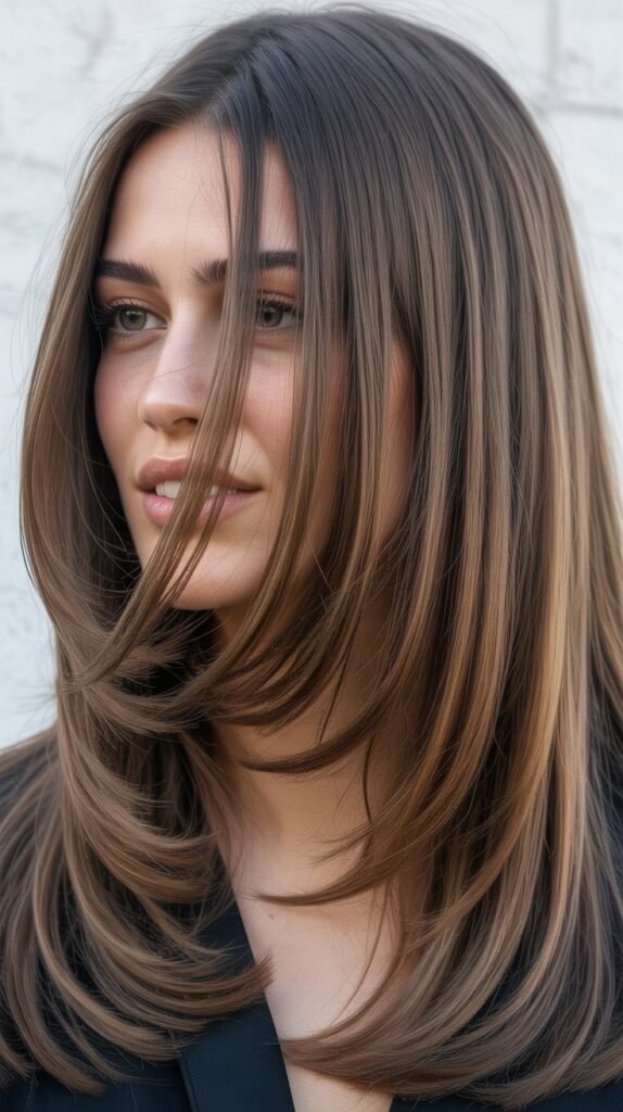 Sleek Straight Layers With Precision Cut