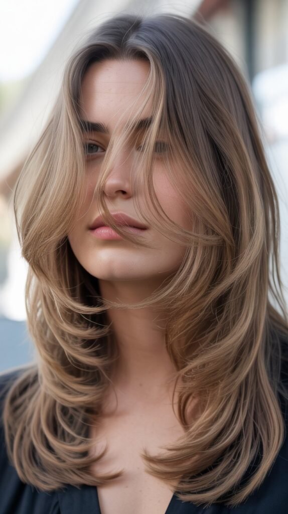 Feathered Face-Framing Layers