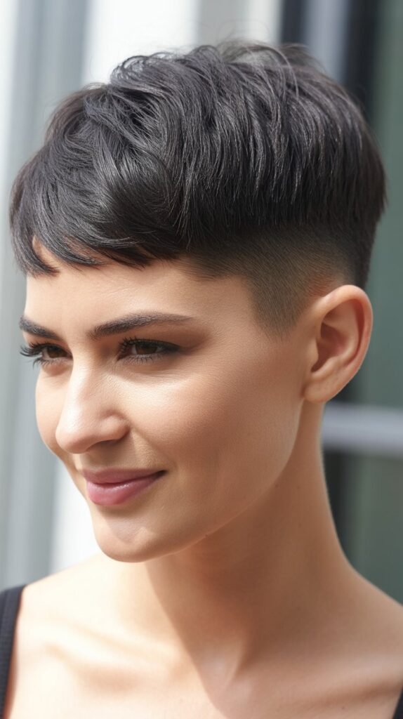 Pixie with Nape Fade