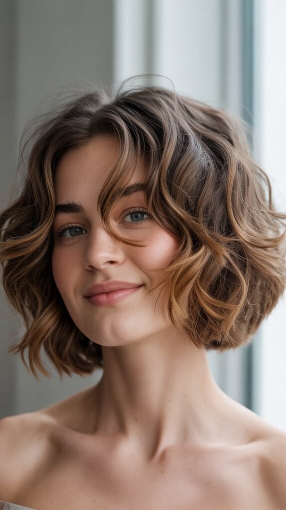 Stacked Wavy Bob