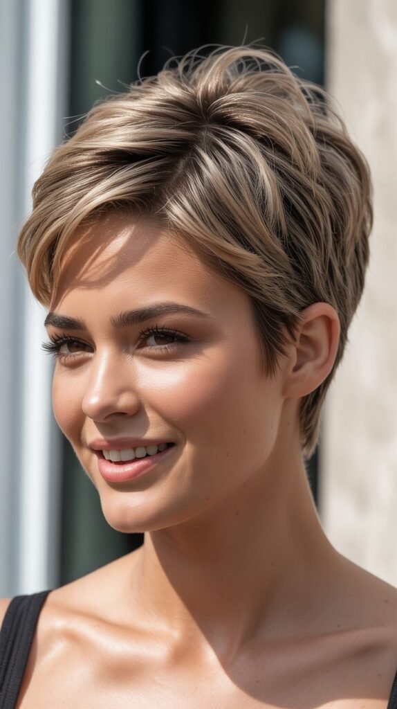 Voluminous Crown Pixie