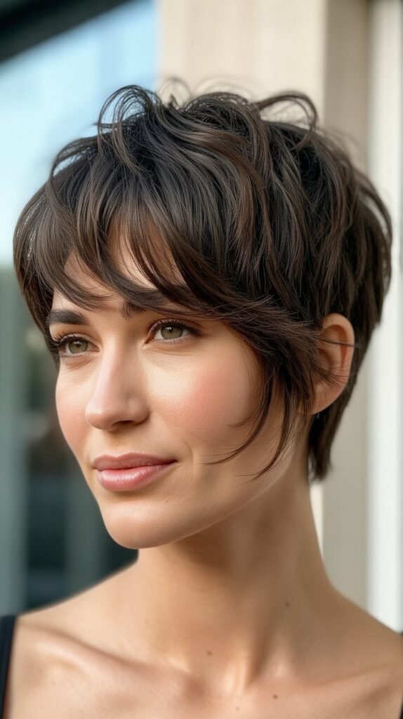 Textured Fringe Pixie