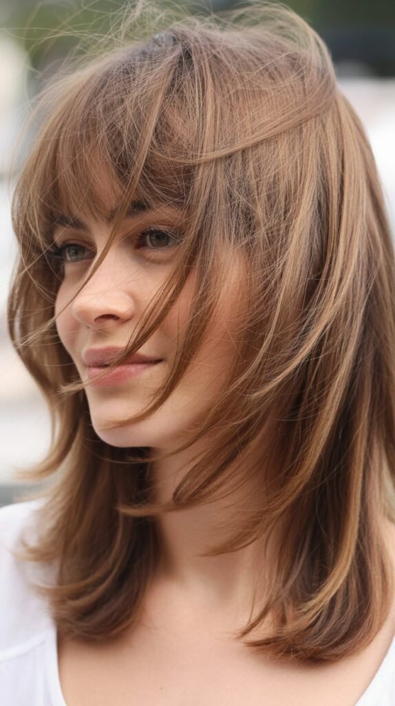  Shaggy Layers with Wispy Bangs