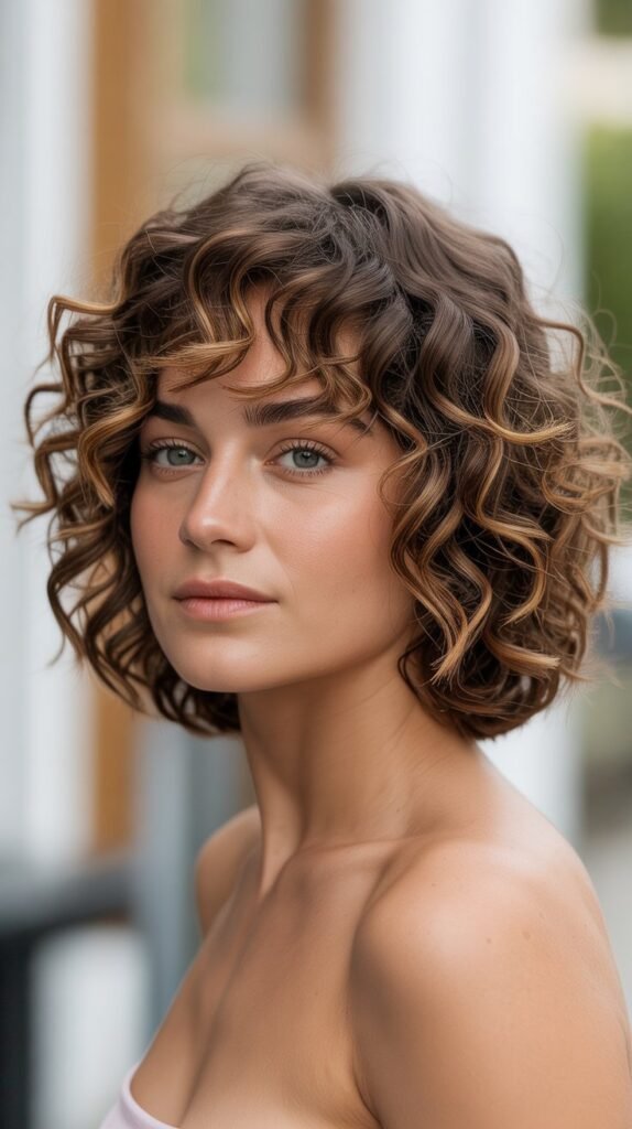 Curly French Bob