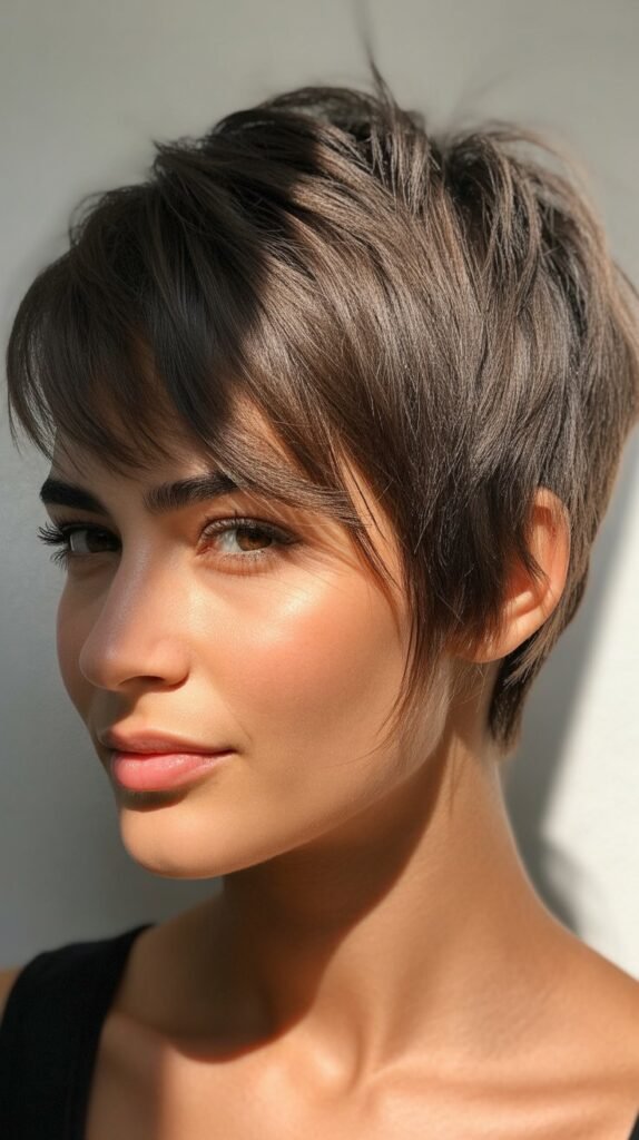 Feathered Pixie Cut