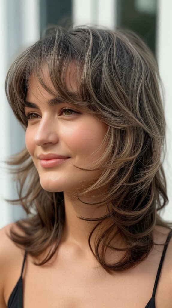 Textured Shag with Feathered Fringe