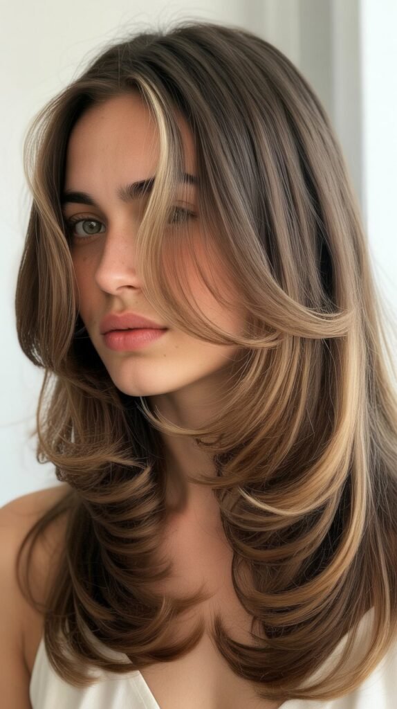 Layered Hair With Tapered Ends