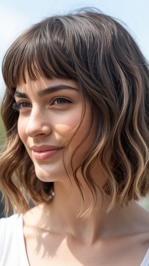 Piece-y Bob with Micro Bangs