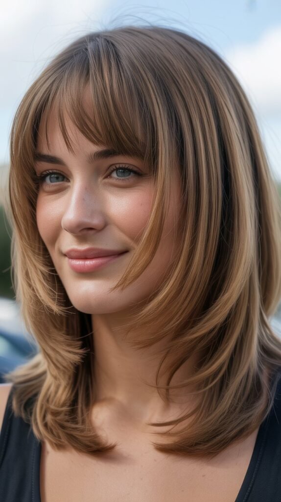 Graduated Layers with Baby Bangs