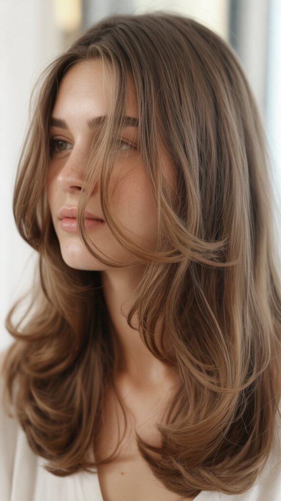 Thin Hair Face-Framing Layers