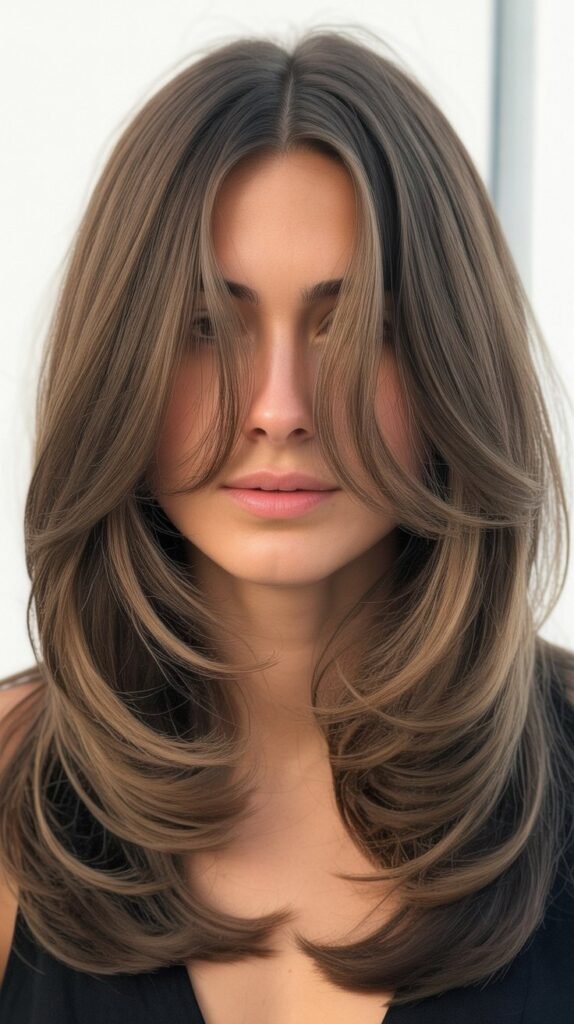 Soft Layers with Center Part Curtains