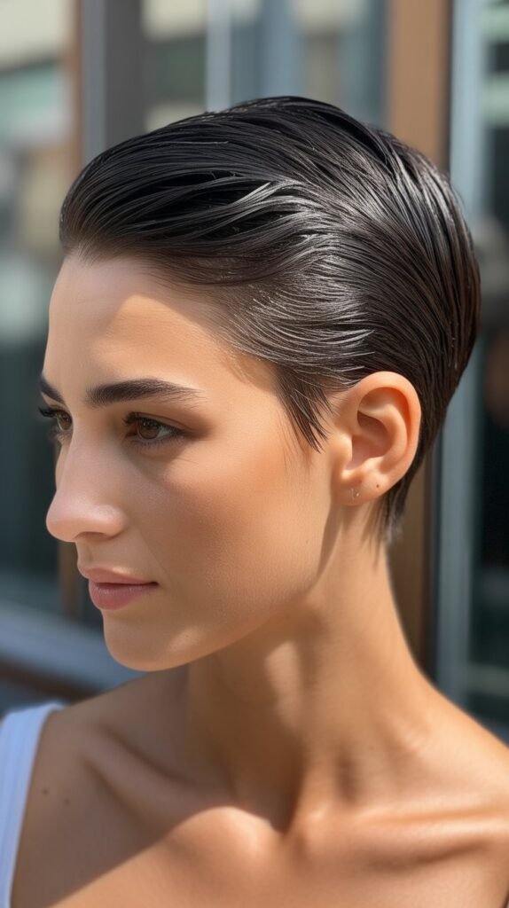 Slicked Back Pixie