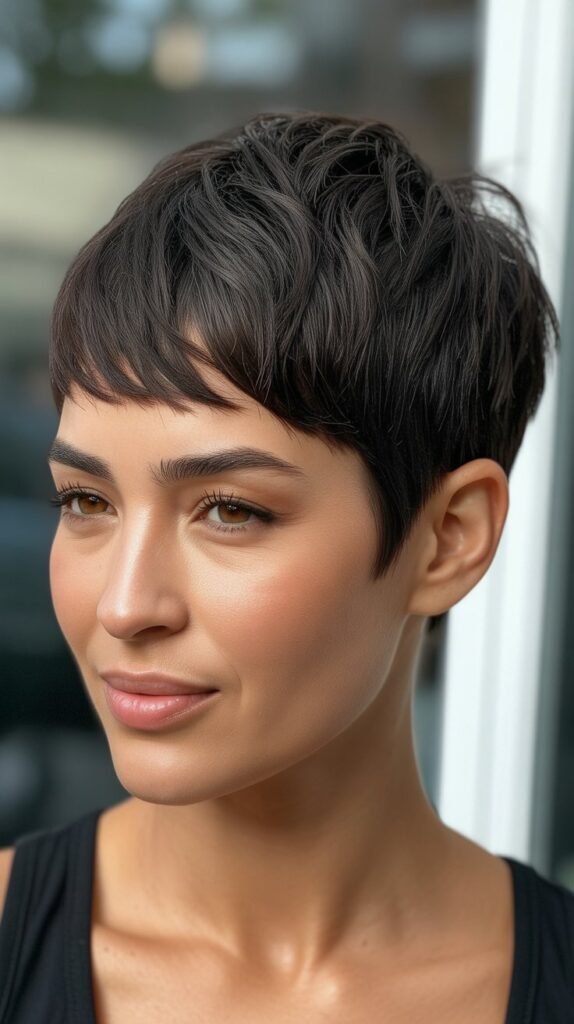 Disconnected Pixie Cut