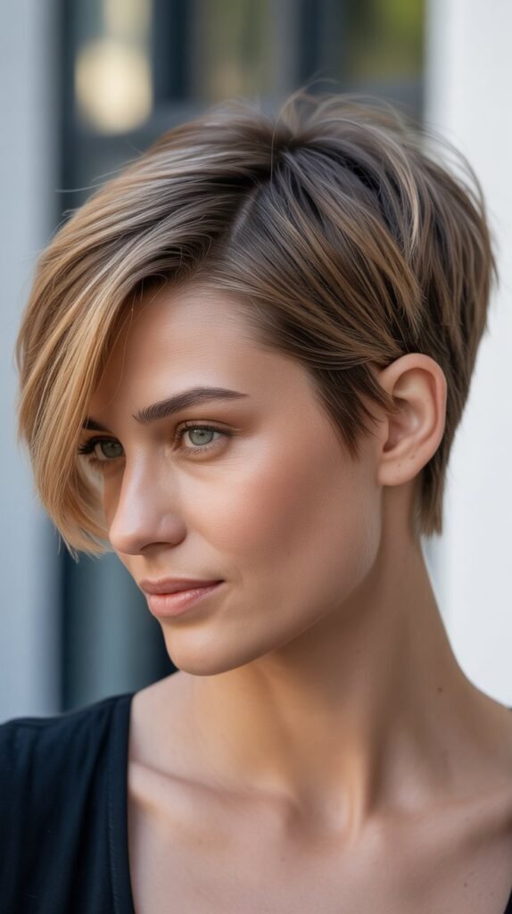 The Asymmetrical Pixie Cut
