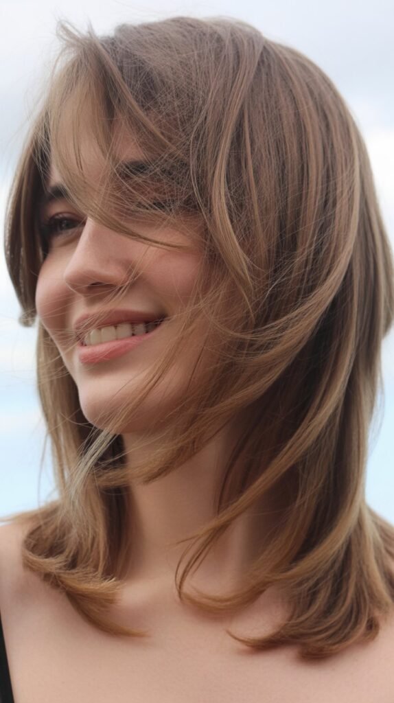 Graduated Layers with Wispy Side Fringe