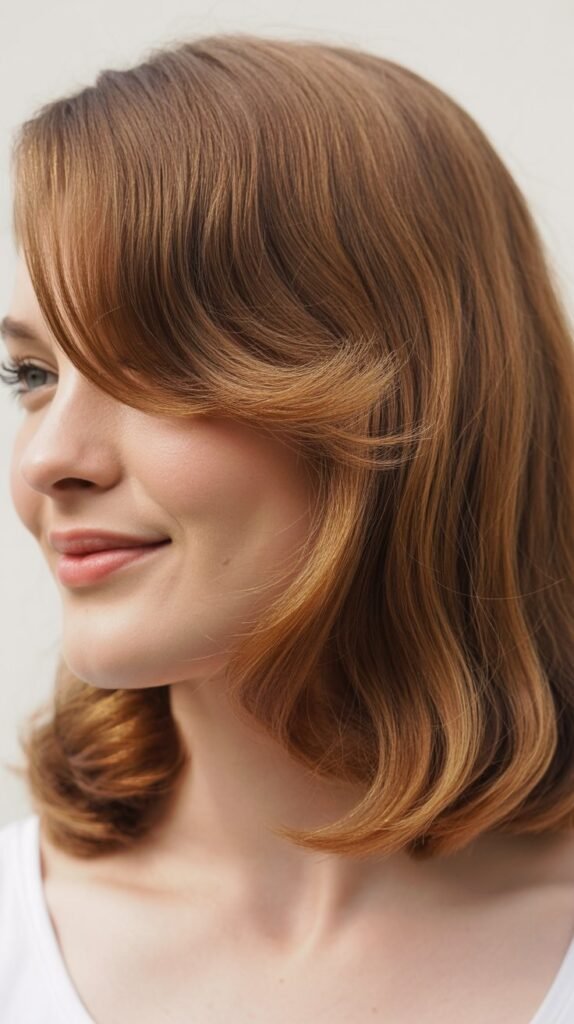 Classic Mid-Length with Swoopy Side Bangs