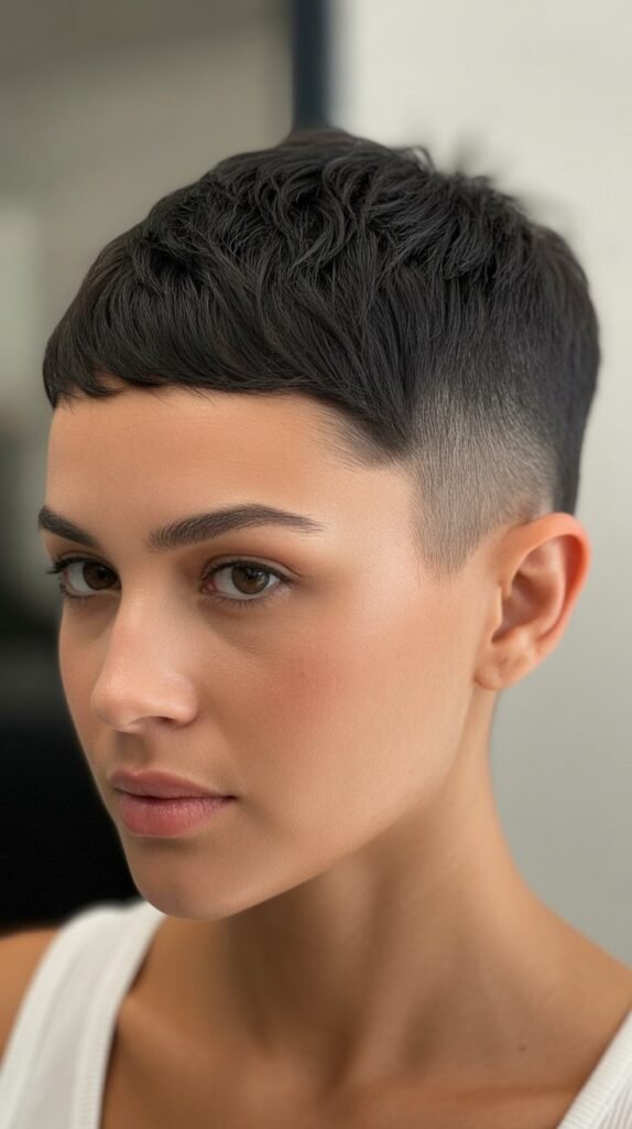 The Pixie with Temple Fade