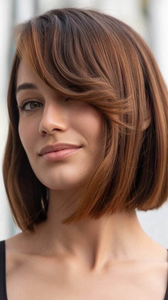 Asymmetrical Bob with Side Bangs