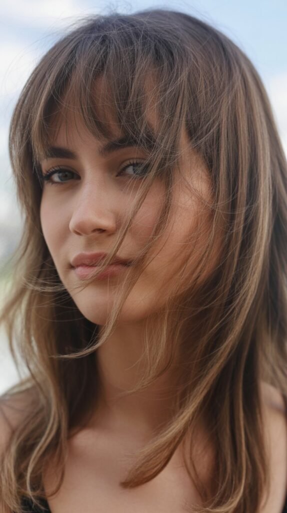 Baby Bangs with Wispy Texture