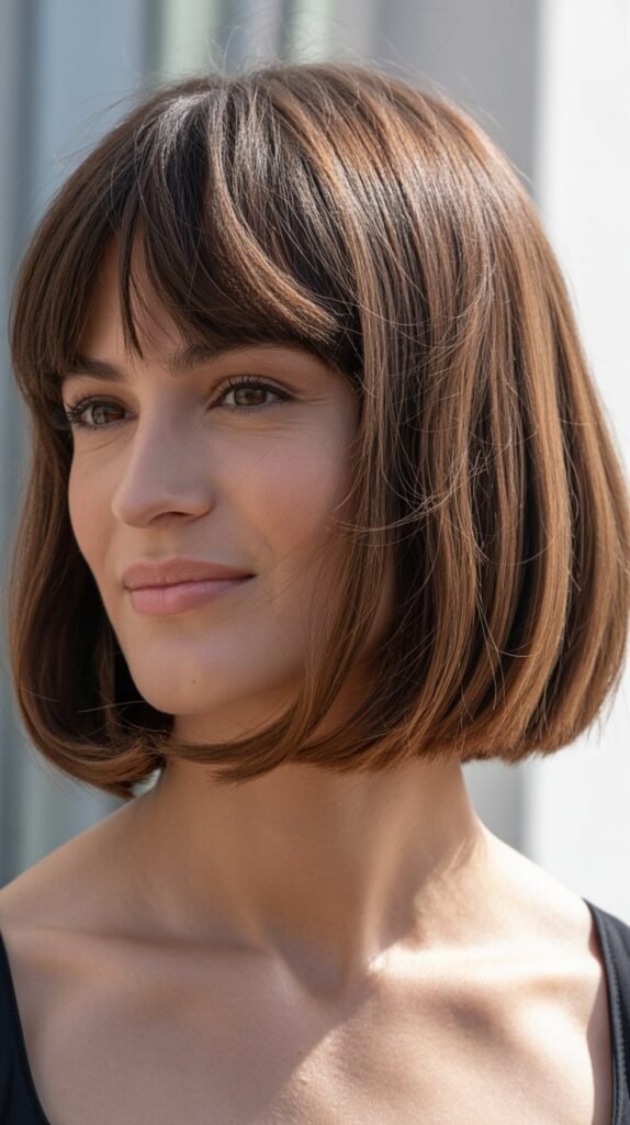 French Bob With Bardot Bangs