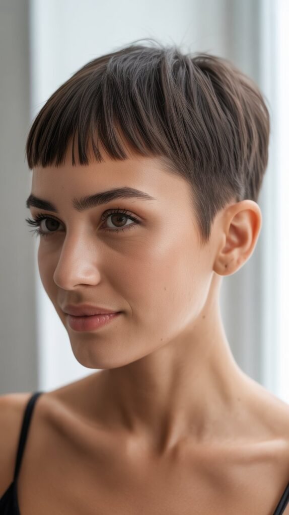 Pixie with Micro Bangs